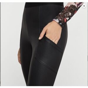 BCBG NWT Andrei leather leggings black XXS city girl